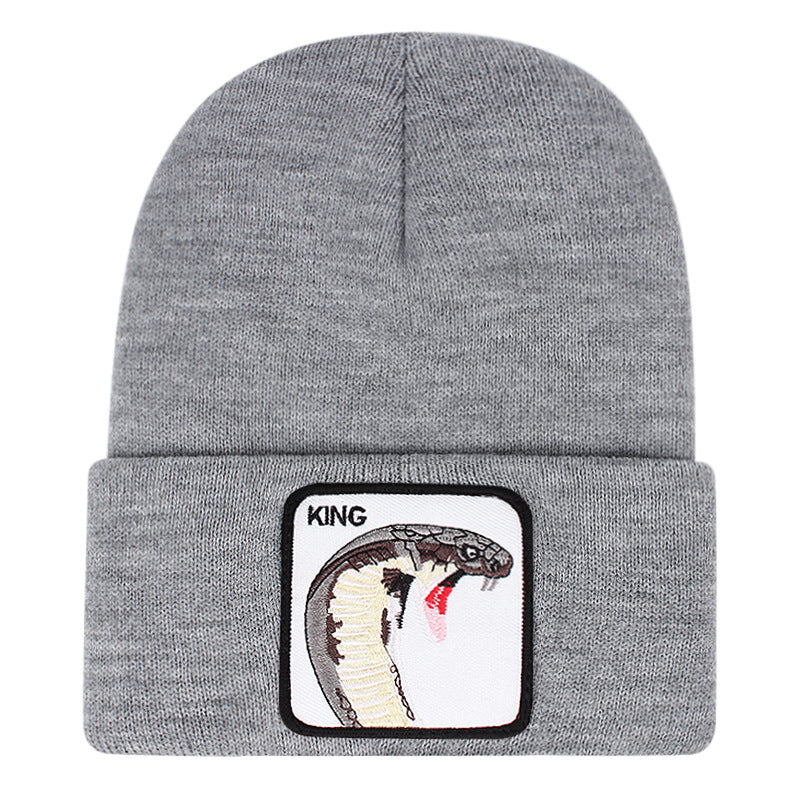 Wholesale Winter Animal Cartoon Knitted Wool Pullover Hat Beanie ACC-HT-JingKun005