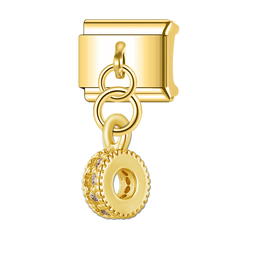 Wholesale Italian Charm Bracelet 9mm DIY Splicing Pendant Stainless Steel Composable Bracelet