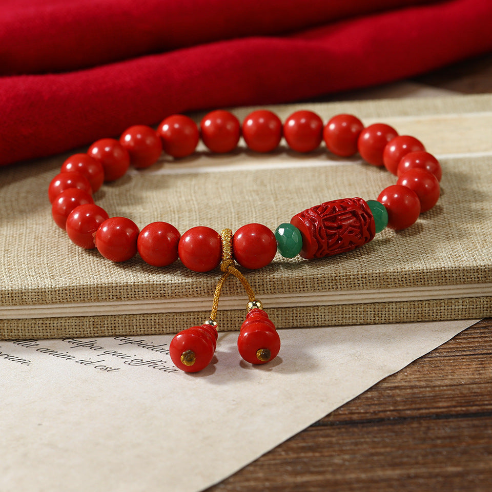 Wholesale Agate Bracelet Retro Chinese Fortune Rolling Design Fashion Jewelry Accessory For Women Everyday