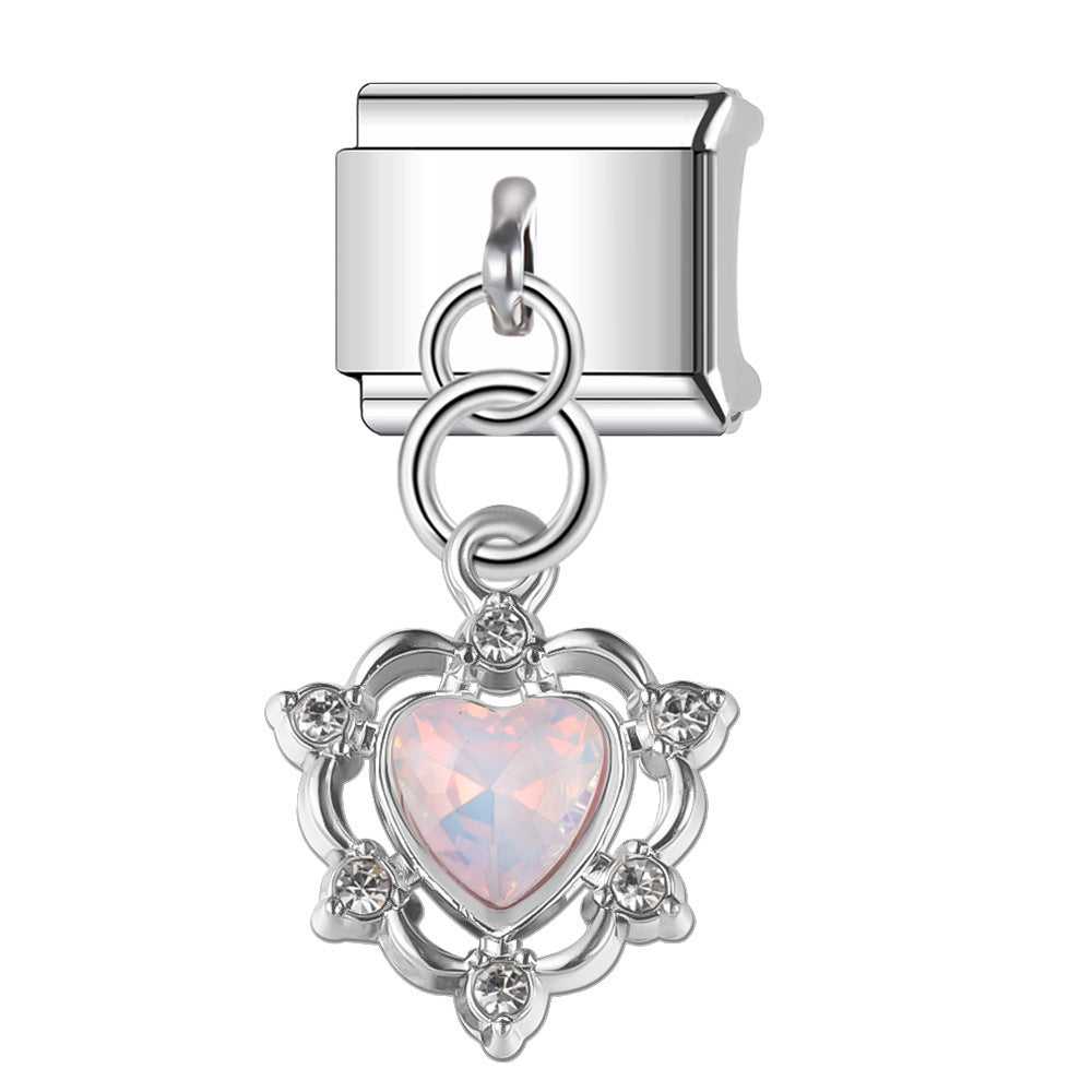 Wholesale  Italian Charm Bracelet 9mm DIY  Pendant Creative Stainless Steel Composable Bracelet