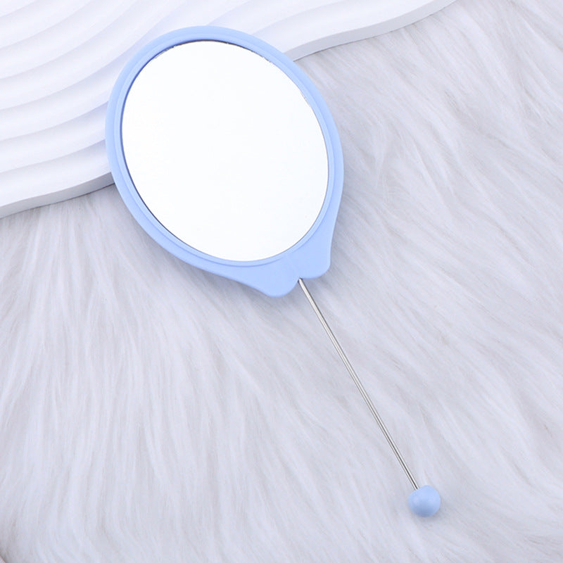Wholesale DIY Beadable Oval Handheld Mirror,  Portable High-Definition Mirror Handheld Makeup Mirror