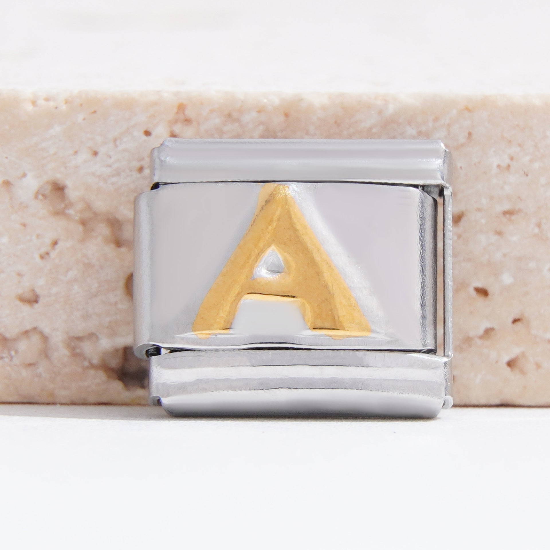 Wholesale Italian Charm Bracelet 9mm DIY Splicing English Alphabet Series Stainless Steel Composable Bracelet