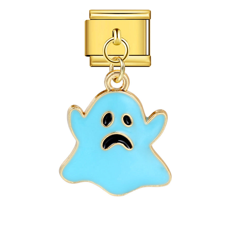 Wholesale Italian Charm Bracelet 9mm DIY -themed pendant  Creative Stainless Steel Composable Bracelet