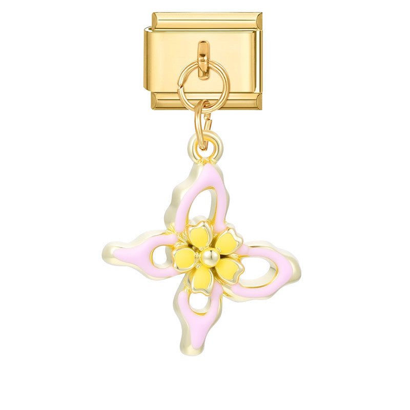 Wholesale Italian Charm Bracelet 9mm DIY Splicing Creative Pendant Stainless Steel Composable Bracelet