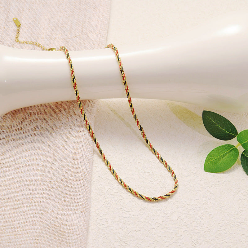 Wholesale Titanium Steel Jewelry Personalized Retro Versatile Necklace