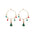 Wholesale Christmas Set Asymmetric Tassel Oil Drop Snowman Earrings