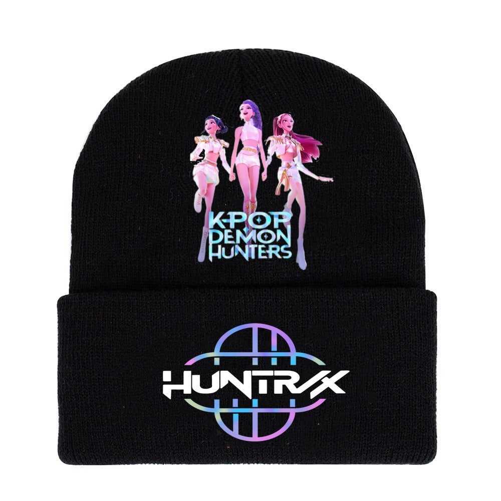 Wholesale kpop anime cartoon knitted hat Beanie