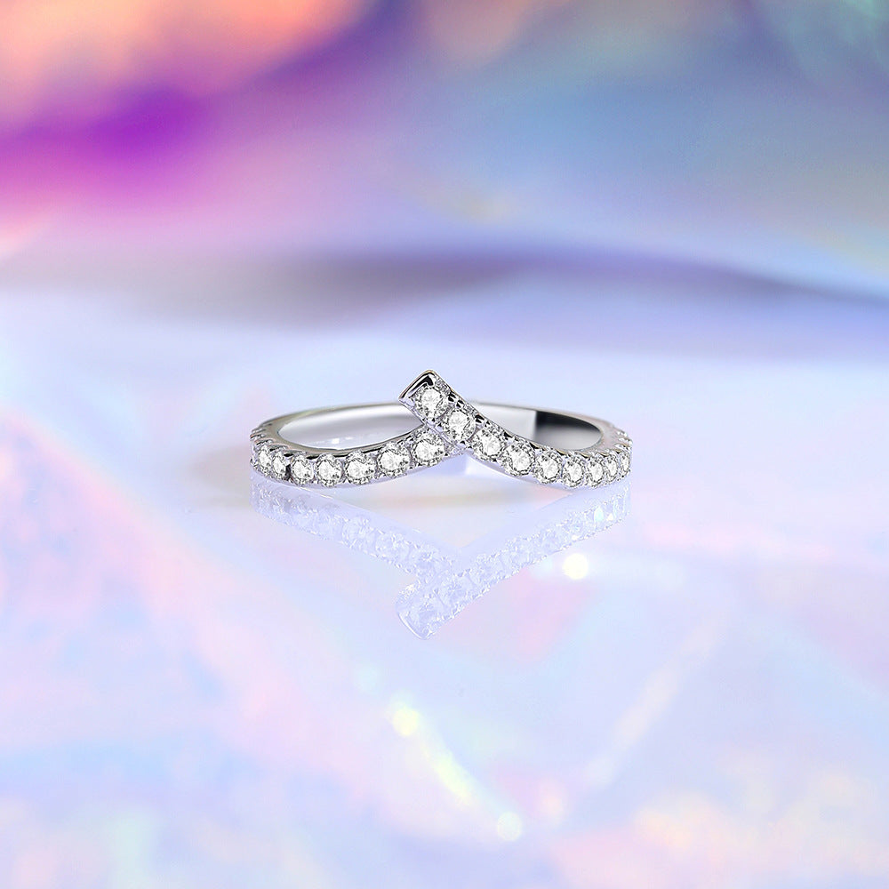 Wholesale S925 Silver Stacking Rings Zircon Rings