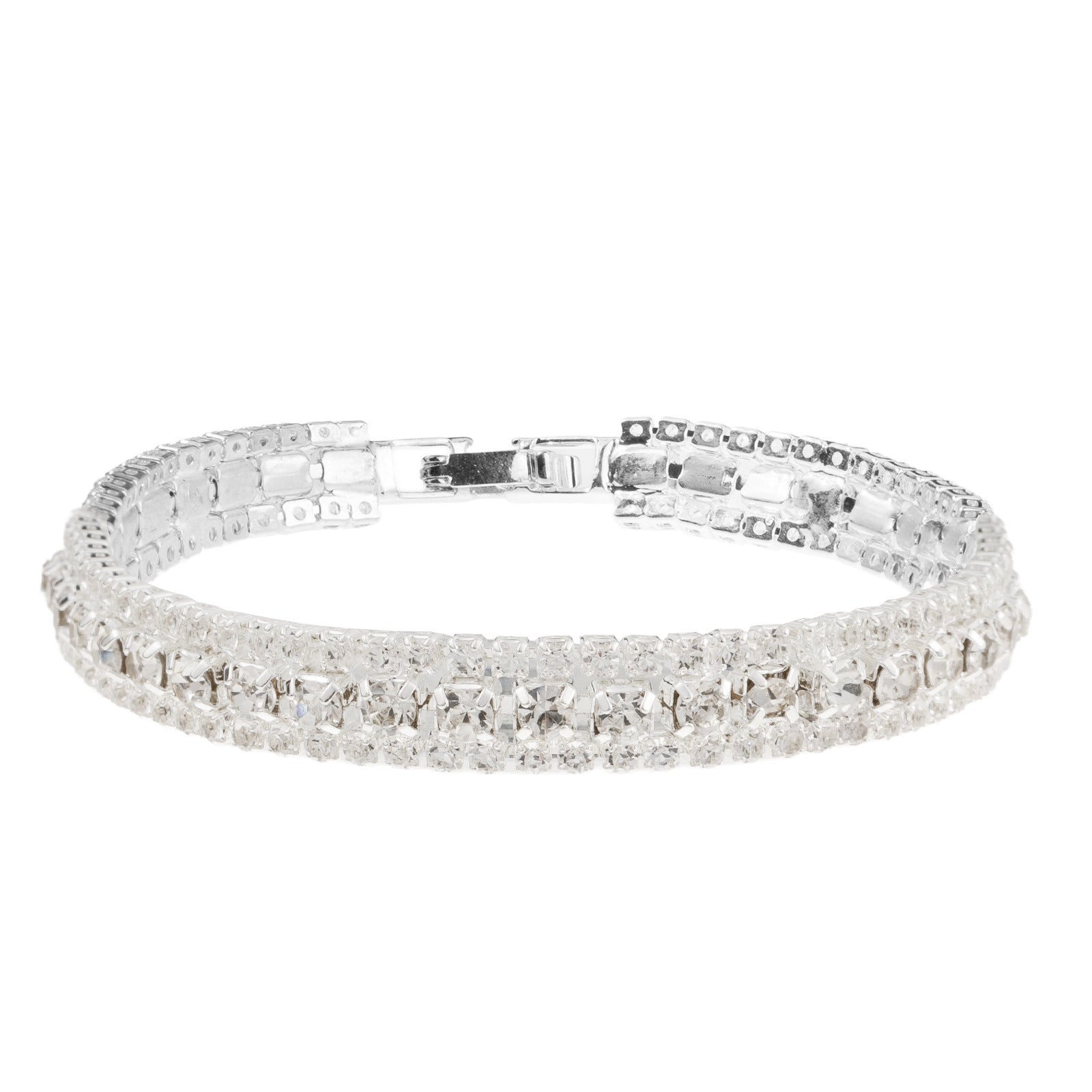 Wholesale Roman Rhinestone Bracelet Women' s Geometric Full Diamond Jewelry Accessory Gift
