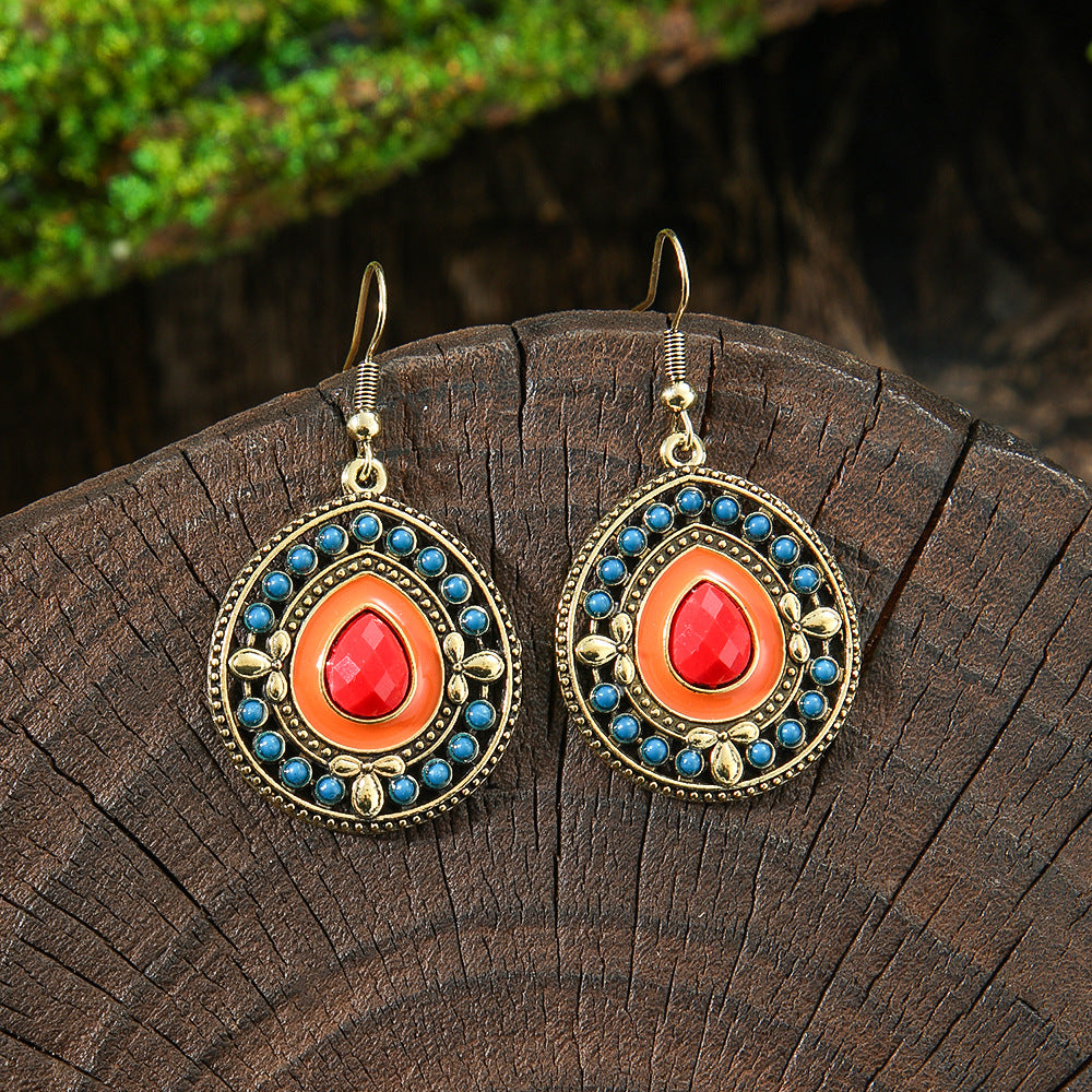 Wholesale Bohemian Tassel Earrings Handmade Zinc Alloy Retro Party Gift
