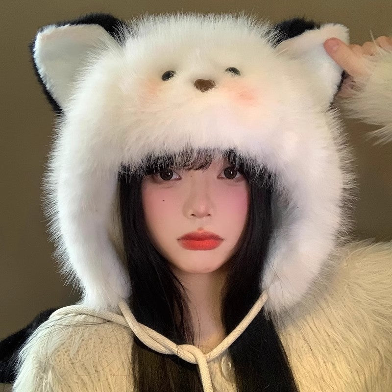 Wholesale Cute Cat Ear Fluffy Hat Beanie