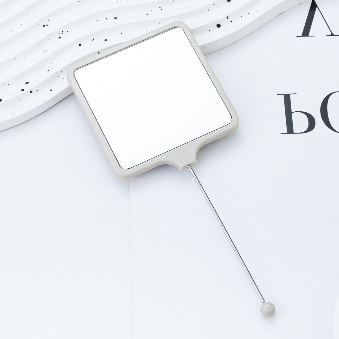 Wholesale  Beadable Mini Mirror DIY Beaded Handheld Mirror