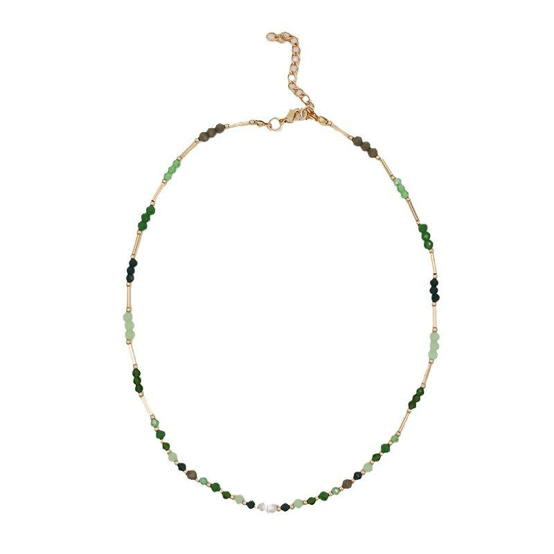 Wholesale  handmade beaded necklace  clavicle chain