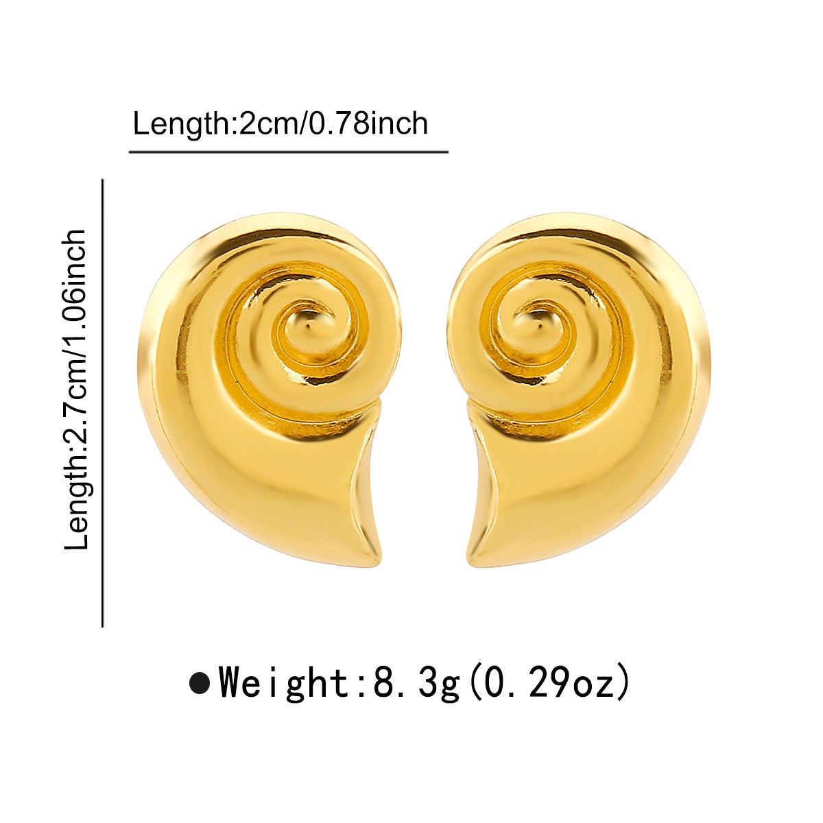 Wholesale leisure style conch alloy earrings  creative niche necklace