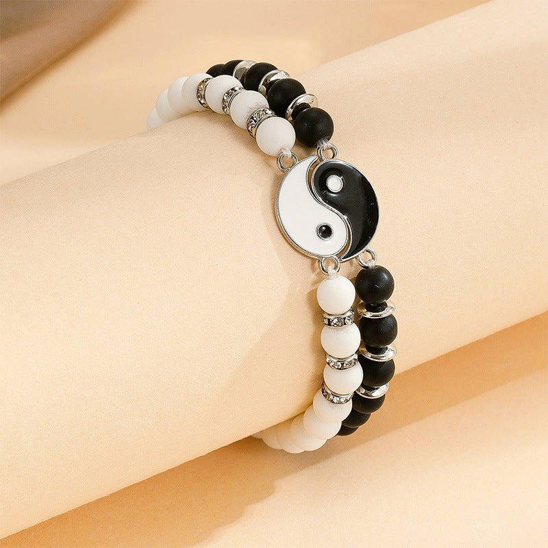 Wholesale Tai Chi Bagua Natural Stone Beads Simple Bracelet ACC-BT-FengLi001