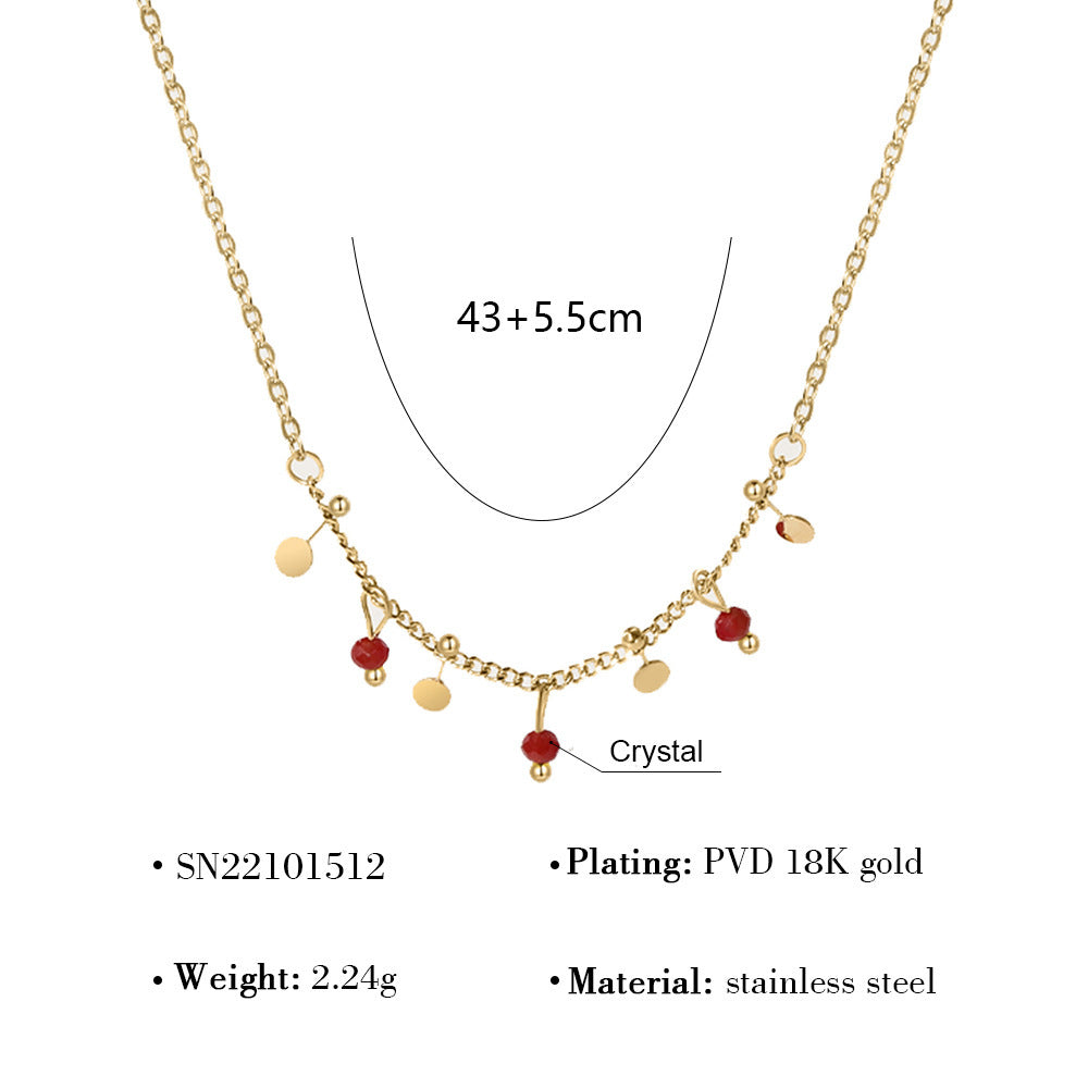 Wholesale Stacked Stainless Steel Necklace Plated 18K Gold Bohemian  Snake Chain