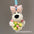 Wholesale Cute Flower  Puppy Plush Keychain
