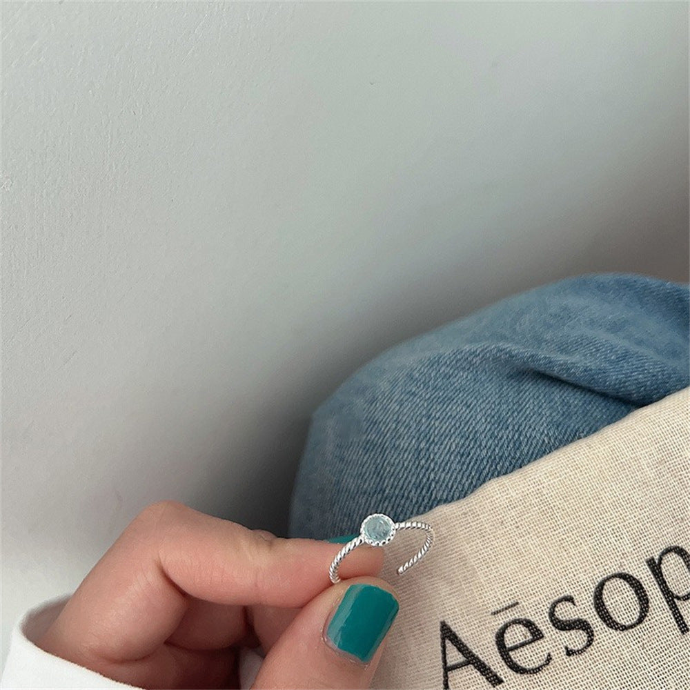 Wholesale Plain Irregular 925 Sterling Silver Ring ACC-RS-Yues009