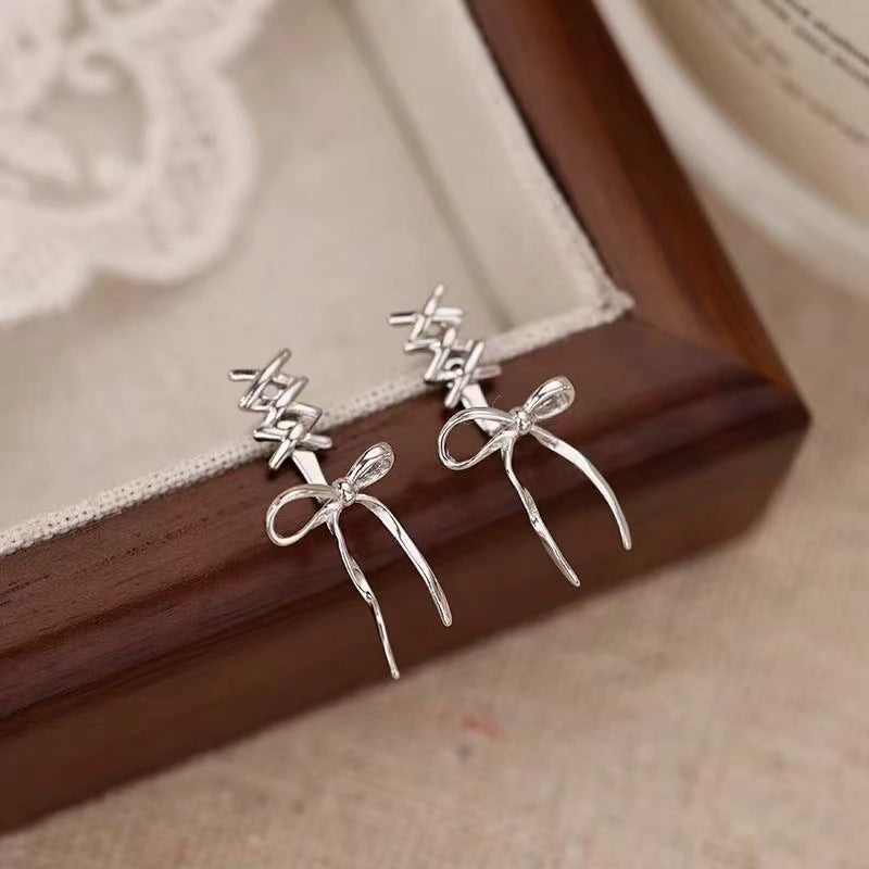 Wholesale Alloy Bow Earrings