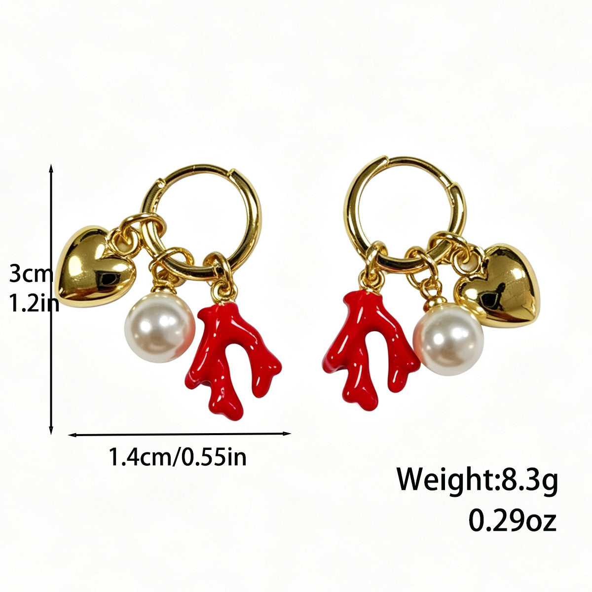 Wholesale Stylish Sun Moon Pendant Ear Cuff Earrings Gold Plated Ocean Beach Shell Jewelry Accessory For Women