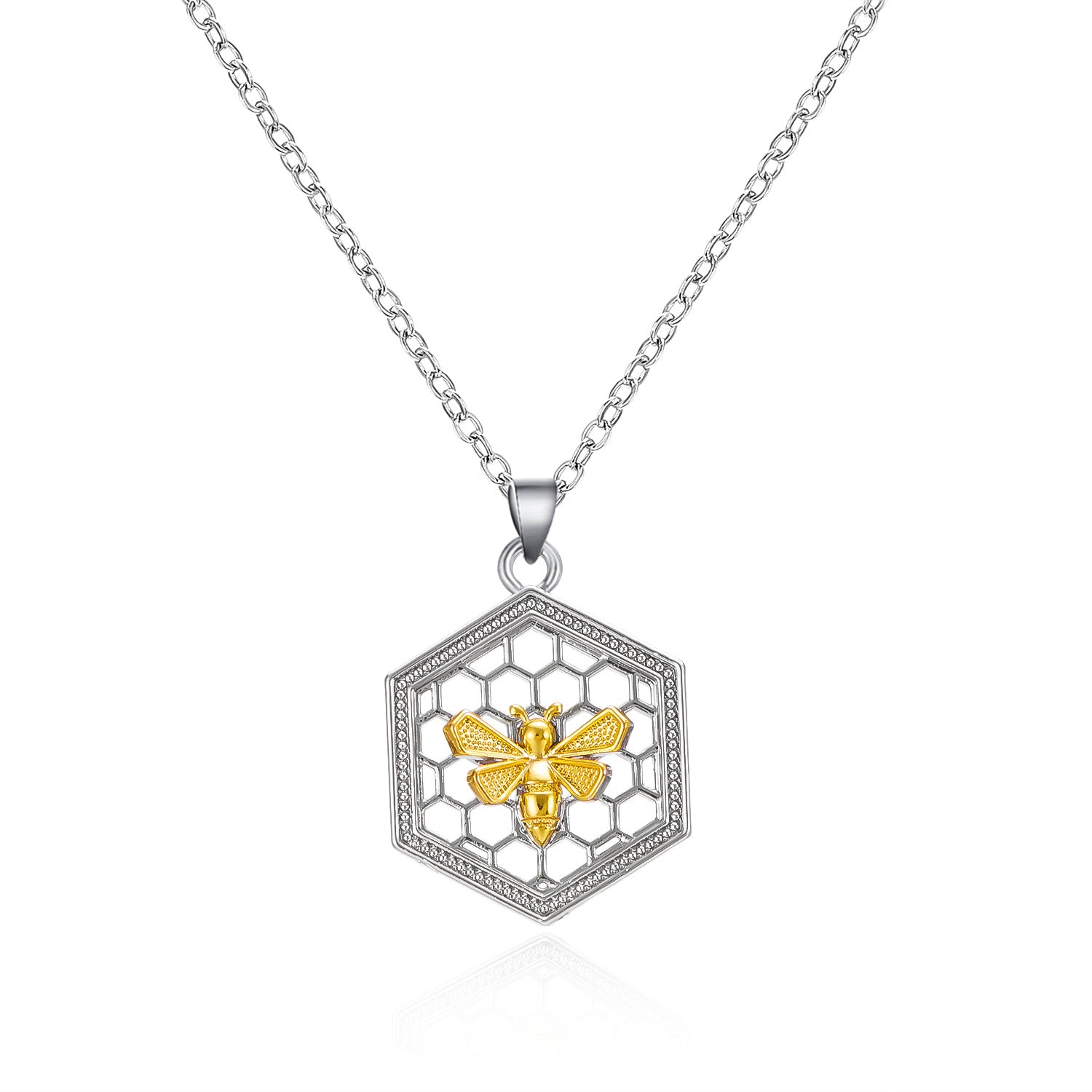 Wholesale  animal bee necklace Joker creative hive bee clavicle chain