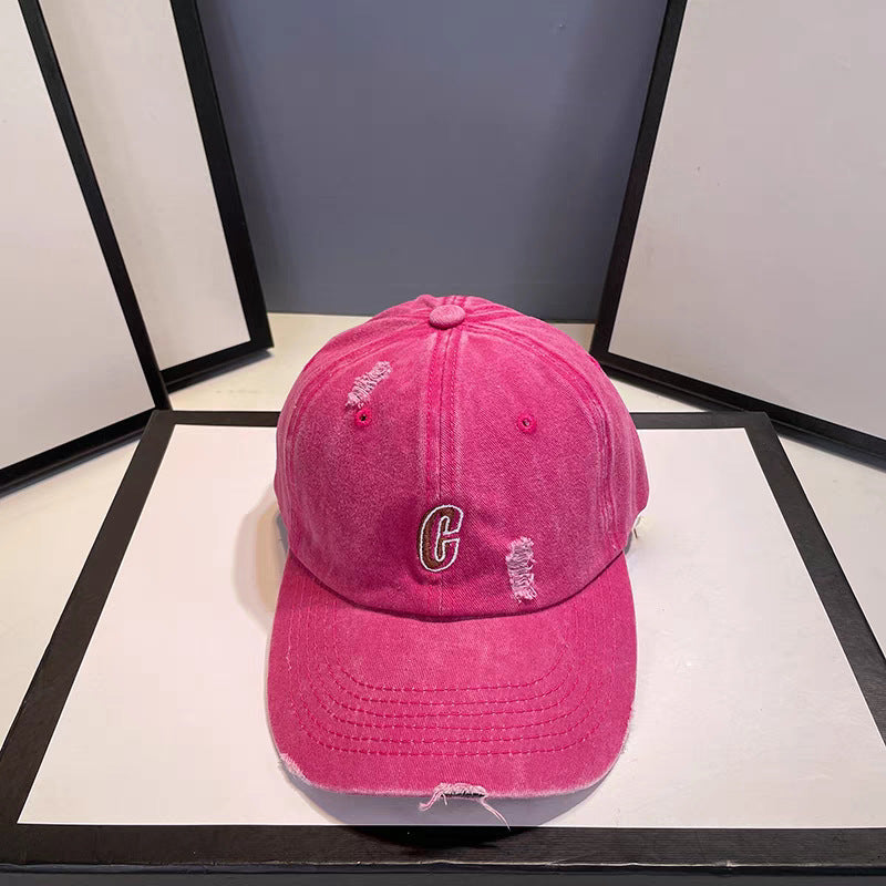 Wholesale Letter Baseball Cap Washed Dopamine Cap Hat ACC-HT-RunXie003