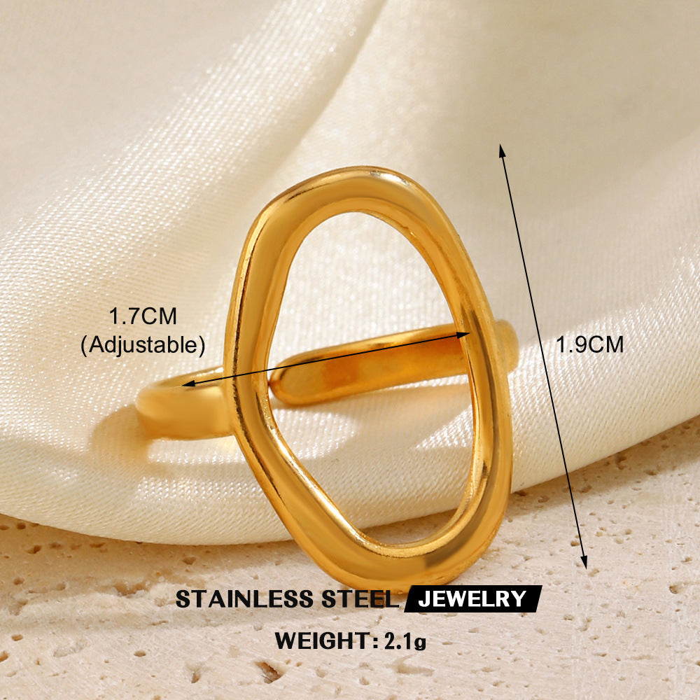 Wholesale Stainless Steel Rings Heart Rings Open Rings ACC-RS-JiaLi003