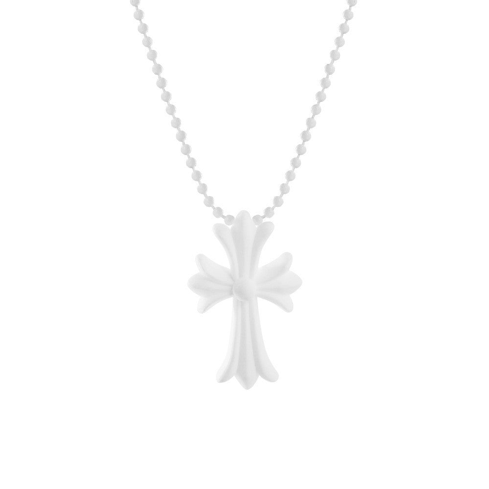 Wholesale  plastic colorful cross necklace
