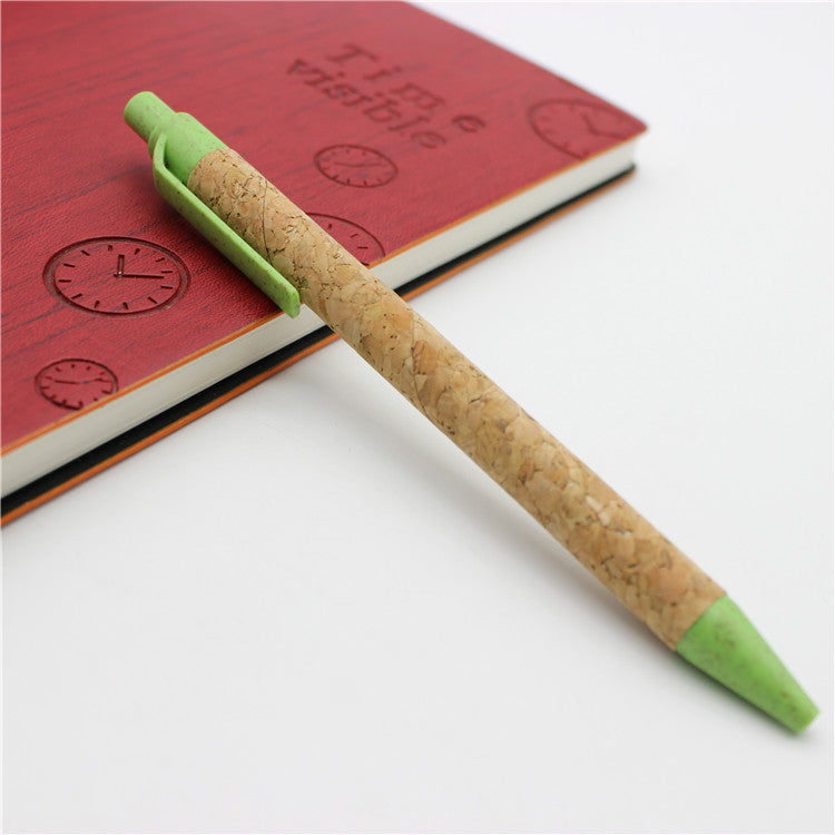 Wholesale Environmentally Friendly Cork Tube Ballpoint Pen ACC-PN-KaiXin001