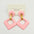Wholesale acrylic earrings 12 color hand-felt paint diamond Macaron matte female earrings