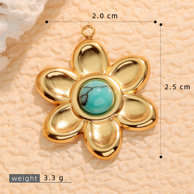 Wholesale Bohemian Natural Stone Necklace Pendant