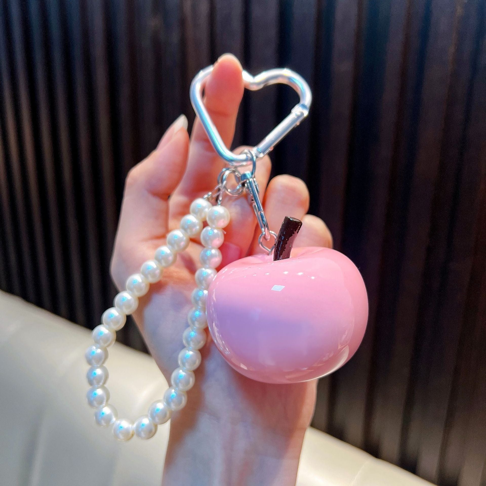 Wholesale Trendy Resin Bead Keychain Keyring Charm for Car Key Bag Decor