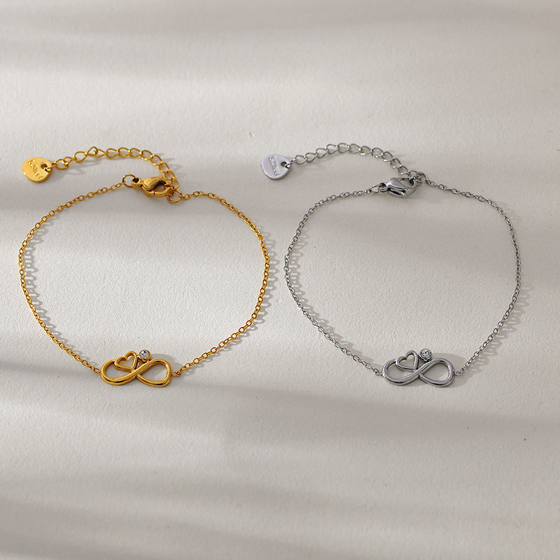 Wholesale Stainless Steel Metal Creative Love Necklace