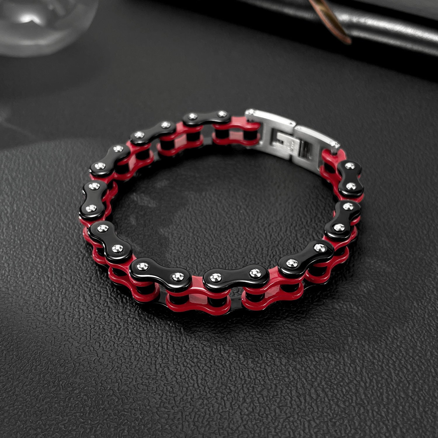 Wholesale  titanium steel  retro bicycle  chain  men's bracelet