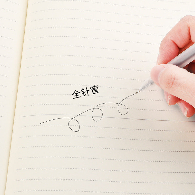 Wholesale transparent frosted gel pen 0.5 full needle ballpoint pen