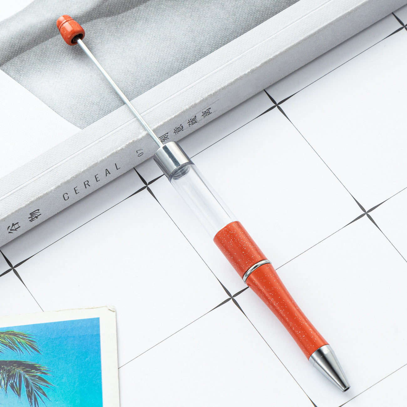 Wholesale Beadable Pens Plastic Empty Tube Bead Pen DIY Pen DIY Beadable ACC-PN-HuaH047