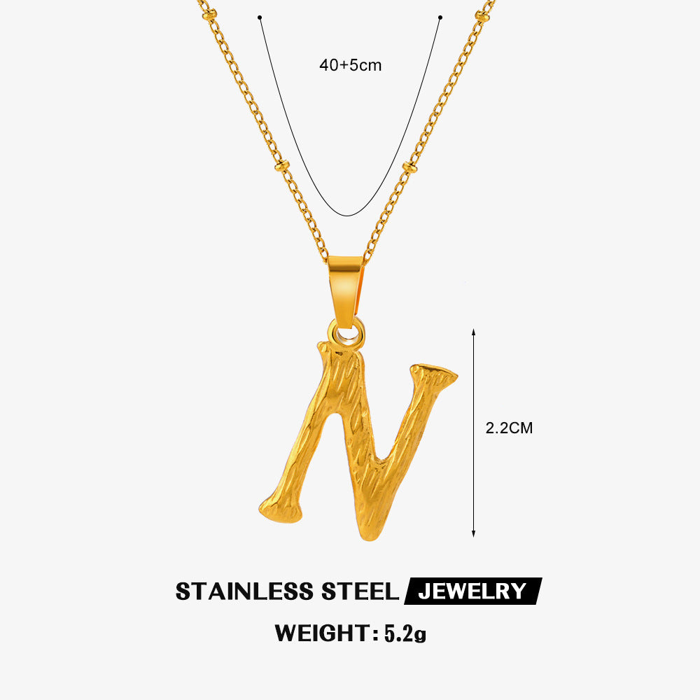 Wholesale Stainless Steel Fashion 26 Letter Necklace