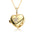 Wholesale  love heart-shaped photo box album love moon five-pointed star micro-inlaid pendant open and close necklace