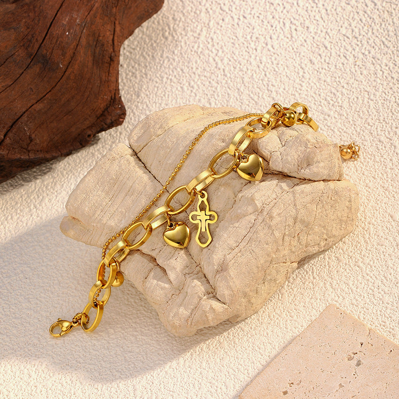 Wholesale gold-plated stainless steel bracelet