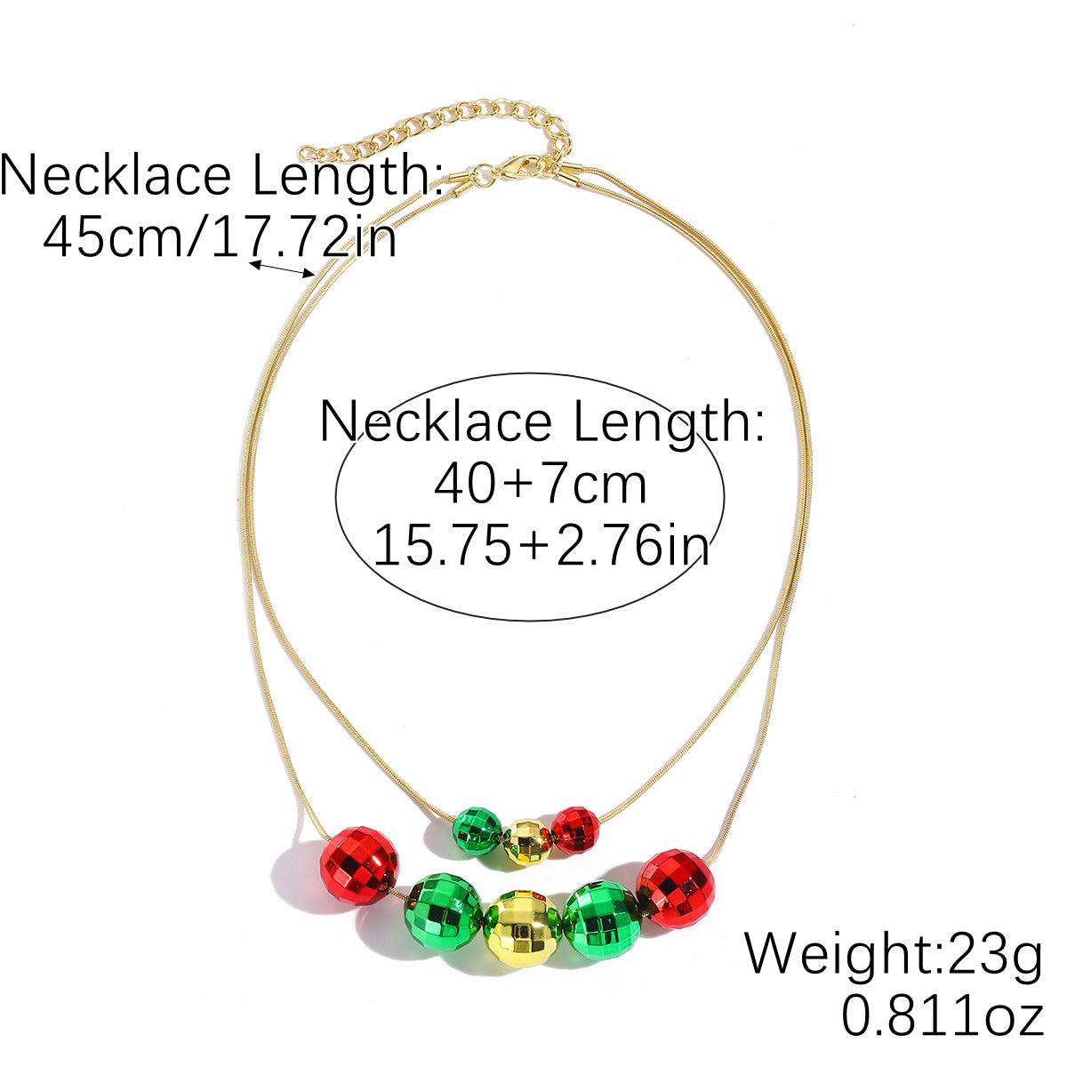 Wholesale Christmas Braided Colorful Cord Adjustable Necklace