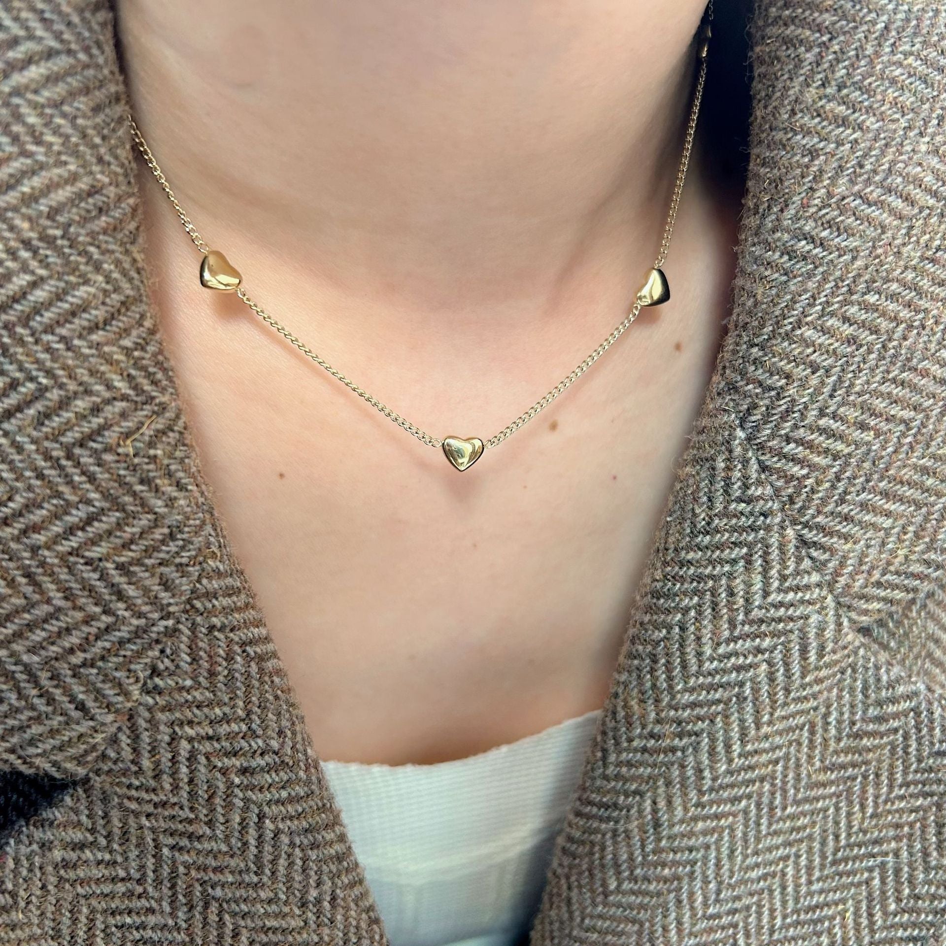 Wholesale Stainless Steel Color Dopamine Pearl Natural Stone Beaded Necklace