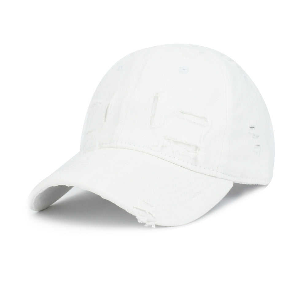 Wholesale Vintage Ripped Striped Cotton Baseball Cap ACC-HT-RongZhao025