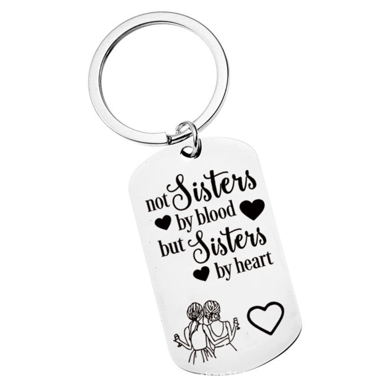 Wholesale Titanium Steel Keychain Engraving Christmas Keychain ACC-KC-Chenz009