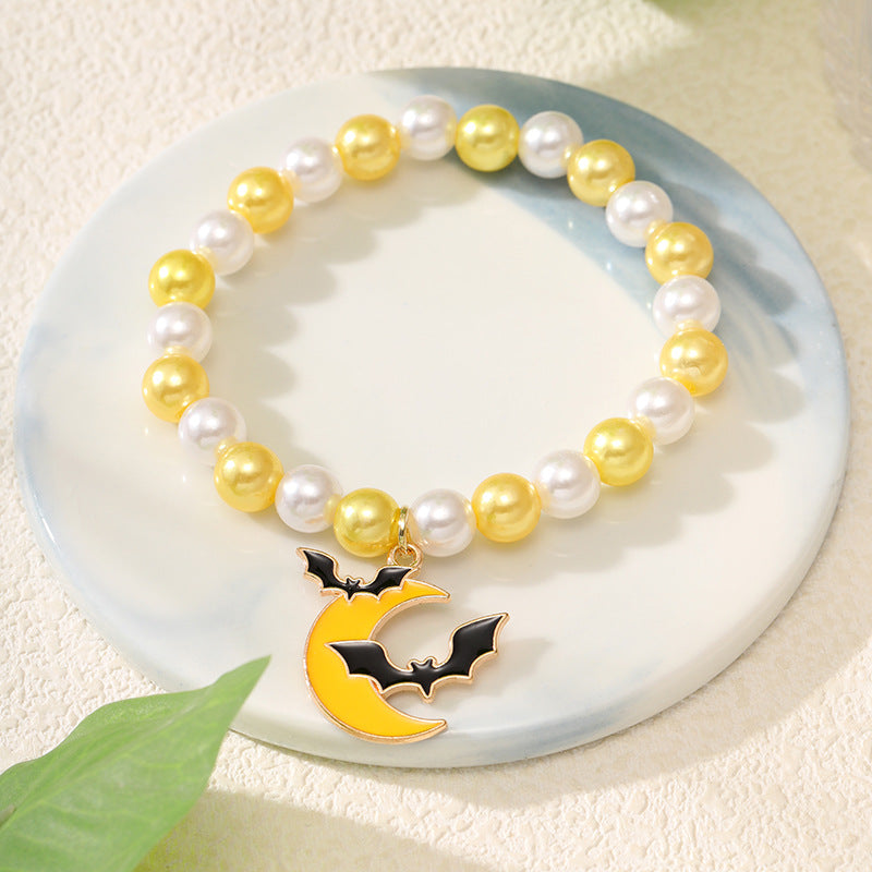 Wholesale  Handmade Beaded Bracelet Pumpkin Ghost Bracelet