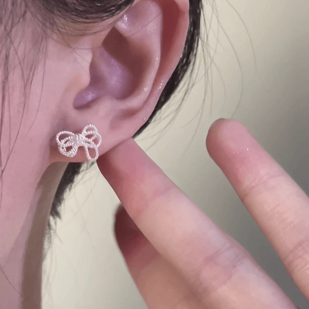 Wholesale Multi-layer bow stud earrings