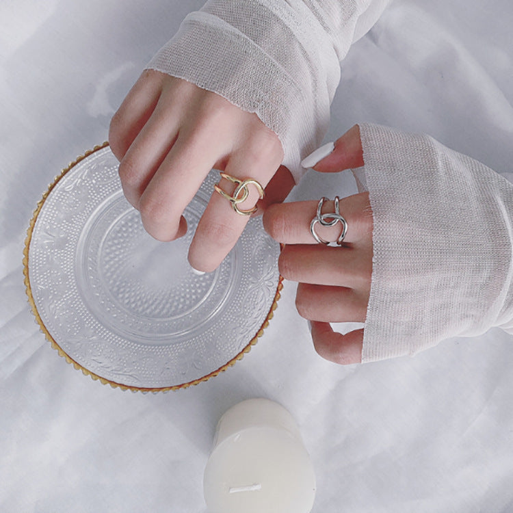 Wholesale  Gold-plated Ring Personalized Cross Finger Ring