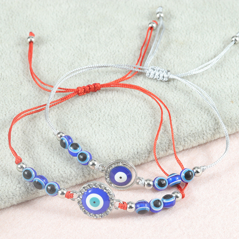 Wholesale  blue eye woven bracelet lucky bracelet lucky bracelet Devil eye bracelet