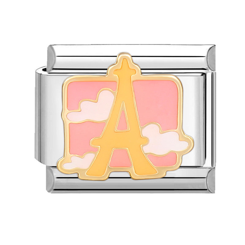 Wholesale Italian Beaded Bracelet 9mm DIY Splicing Removable Stainless Steel Combinable Bracelet