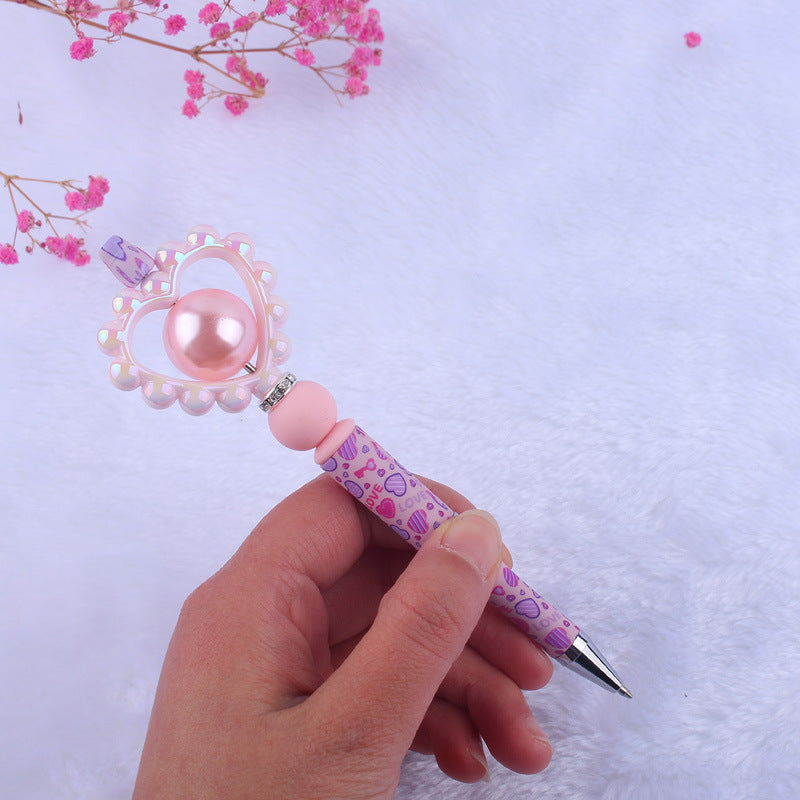 Wholesale Cute cartoon Valentine's Day shape love silicone beaded pen