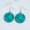 Wholesale  earth environmental protection glitter acrylic round ladies earrings